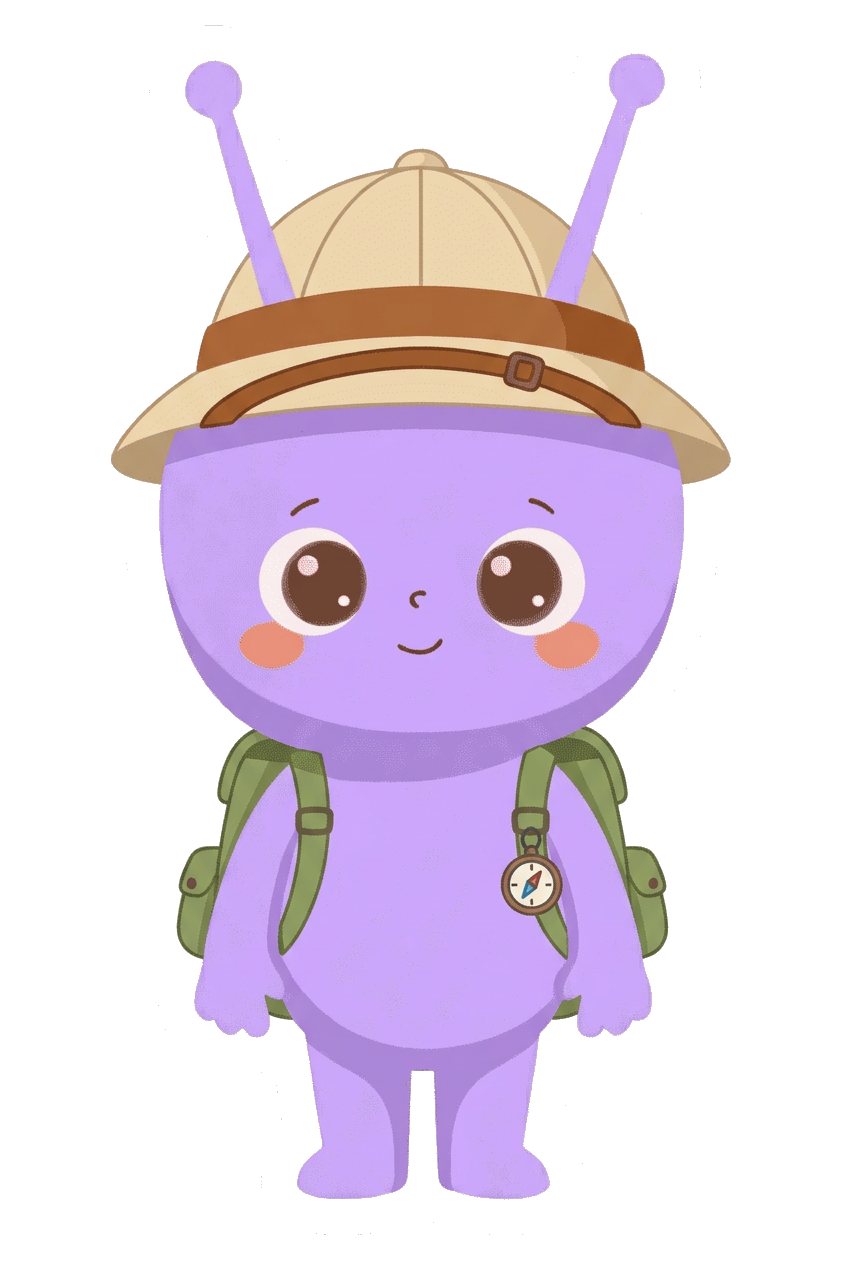 Bobo, the Boba Chinese mascot — a friendly purple character welcoming schools to the program